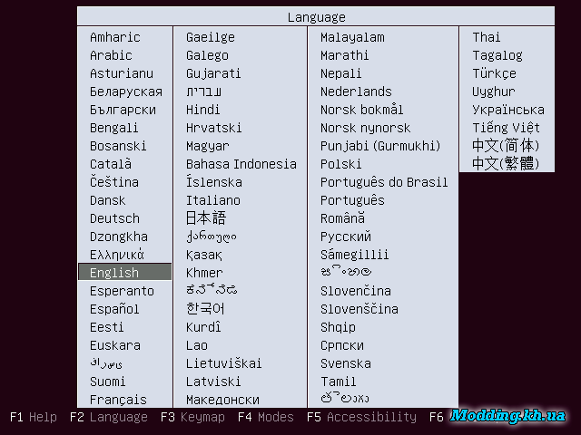 Установка Ubuntu Server